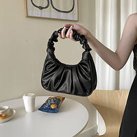 Sweety Miss Baguette Bag Mini Purse Fashion Shoulder Bag for Women Mini Bags Vegan Leather Purse Croc Style Retro 90s Handbag